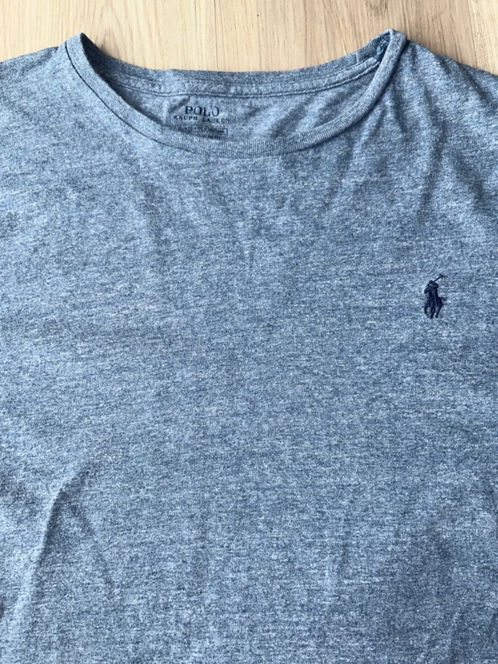 Polo by Ralph Lauren Slim Fit Men’s LS Crewneck T- Shirt XL Heather Blue Casual